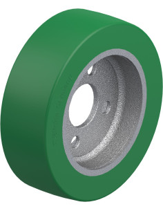 GSTA 252/4 - Poliuretaninis varantysis ratukas su flanšu