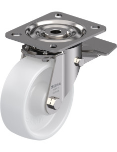 LX-PO 100XR-ST - Nerūdijantis plieno pasukamas ratukas su