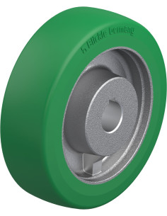 GSTN 160/25H7 varantysis ratas su poliuretano protektoriumi