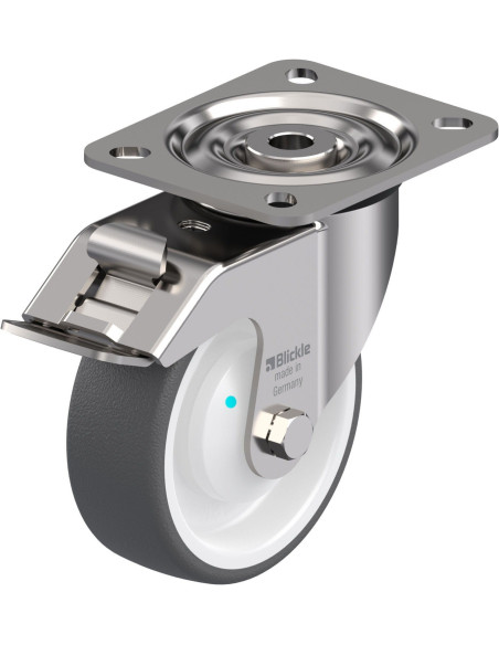 LX-POTH 100KAD-FI poliuretano ratukas su stabdžiais