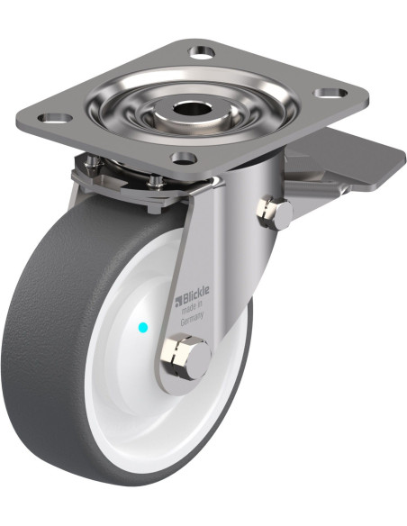 Poliuretano ratukas LX-POTH 100KAD-ST su stabdžiais