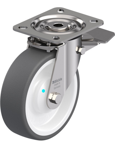 LX-POTH 125KAD-ST poliuretano ratukas su stabdžiais