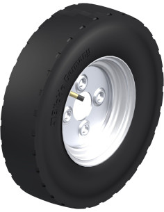 PA 402/4 - 400 mm guminis varantysis ratukas su flanšu