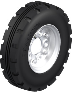 PA 430/5 - 420 mm varantysis ratukas su guminėmis padangomis