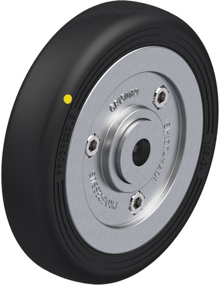 PGV 105/10XR-EL ratas - 105 mm guminis ratas su aliuminio