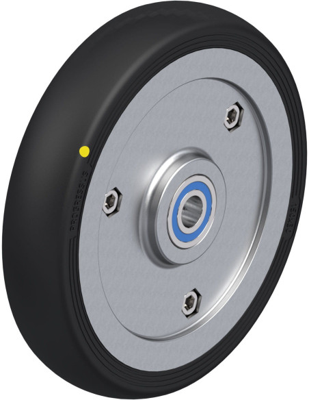 PGV 150/12XK-EL ratas, 150 mm, 30 mm, guma