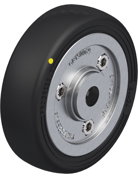 PGV 84/10XR-EL ratas - 84 mm guminis ratas su aliuminio