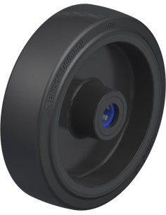 POEV 125/12XR - 125 mm guminis ratas su adatiniu guoliu