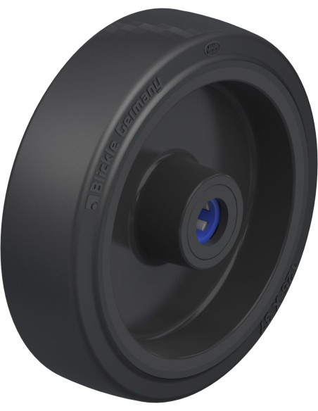 POEV 125/12XR - 125 mm guminis ratas su adatiniu guoliu