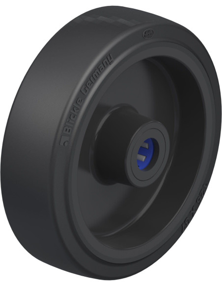 POEV 125/15XR - 125 mm guminis ratas su adatiniu guoliu