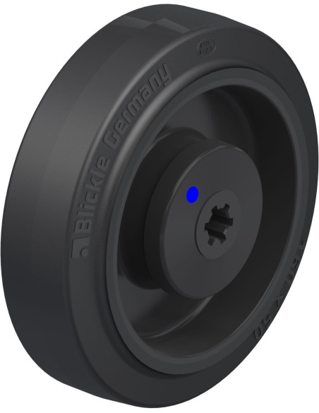 POEV 160/12XKA - 160 mm guminis ratas su nailono centru