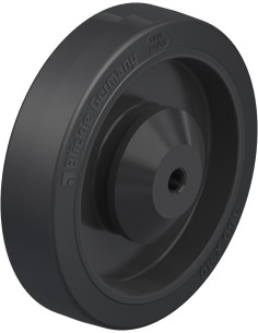 POEV 161/12KA - 160 mm guminis ratukas su nailoniniu centru