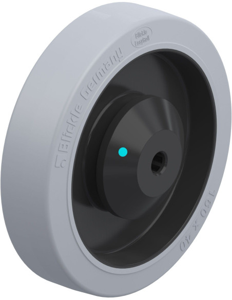 POEV 161/12KAD-SG - 160 mm gumos ratukas su nailono centru