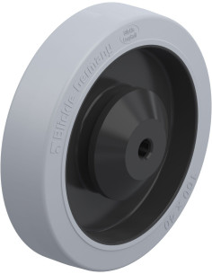 POEV 161/12KA-SG - 160 mm guminis ratukas su nailono centru