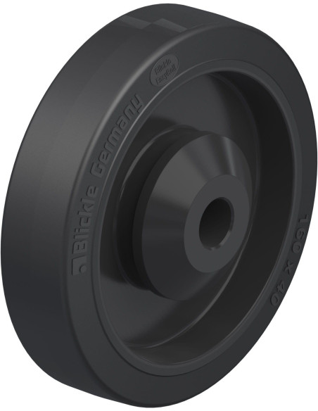 POEV 161/20KA - 160 mm guminis ratukas su nailono centru