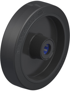 POEV 161/20XR - 160 mm guminis ratas su adatiniu guoliu