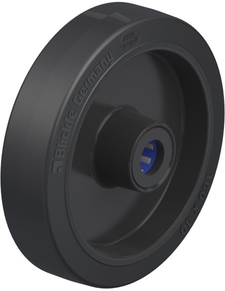 POEV 161/20XR - 160 mm guminis ratas su adatiniu guoliu