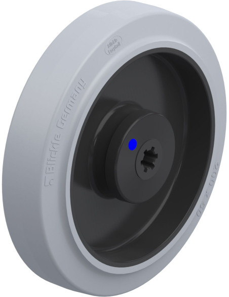 POEV 200/12XKA-SG - 200 mm guminis ratas su nailono centru