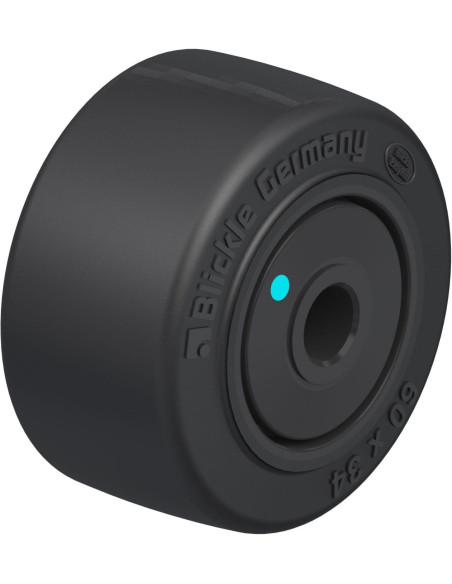 POEV 60/10KFD - 60 mm guminis ratukas su nailono centru