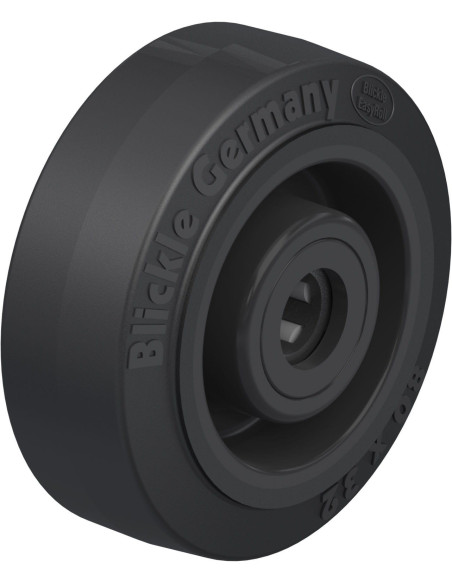 POEV 80/12R - 80 mm guminis ratukas su adatiniu guoliu