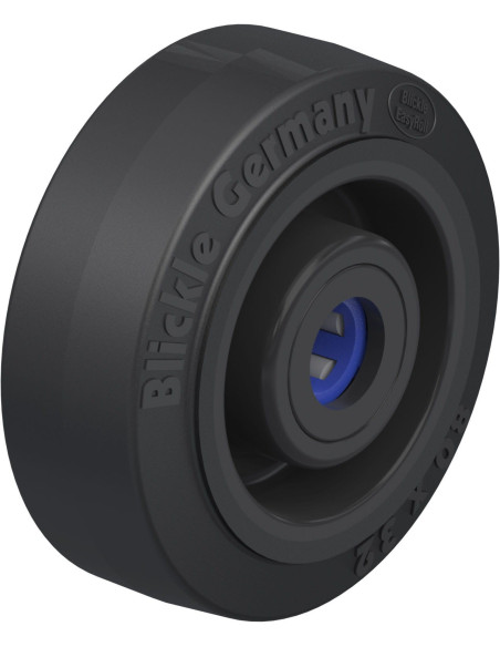 POEV 80/12XR - 80 mm guminis ratas su adatiniu guoliu