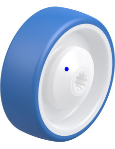 POTHS 100/10XKA - 100 mm poliuretano ratas su nailono centru