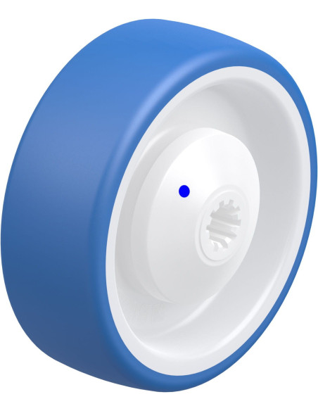 POTHS 100/10XKA - 100 mm poliuretano ratas su nailono centru