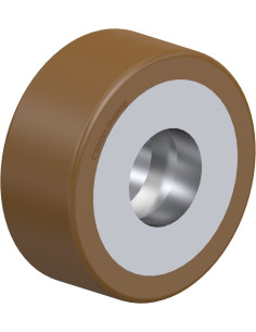 RK-HB 082x060/47x14-60-Z poliuretaninis ratukas padėklų