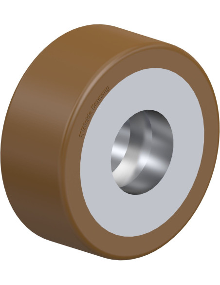 RK-HB 082x060/47x14-60-Z poliuretaninis ratukas padėklų