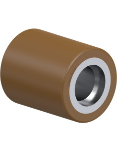 RK-HB 085x060/47x14-60-Z poliuretaninis ratukas padėklų