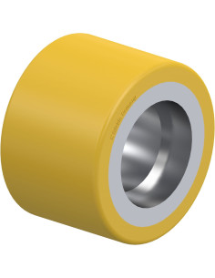 RK-HTH 080x054/47x14-54-Z poliuretaninis ratukas padėklų