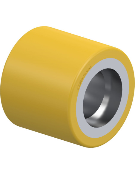 RK-HTH 080x070/47x14-70-Z poliuretaninis ratukas padėklų