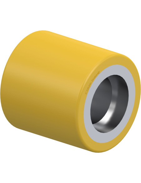 RK-HTH 080x080/47x14-80-Z poliuretaninis ratukas krautuvams