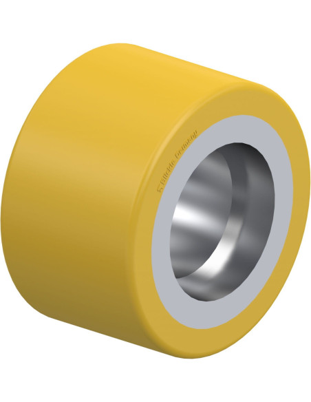 RK-HTH 082x060/47x16-60-Z poliuretaninis ratukas padėklų