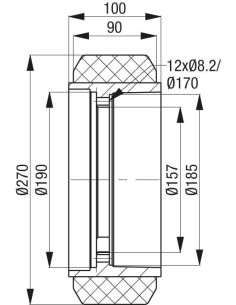 RTH 270x90/157-12 ratukas krautuvams 2