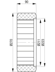 RTH 270x90/211 ratas krautuvams ir kėlimo technikai 2