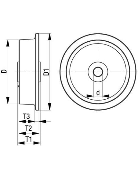 SPK 200G ratukas su flanšu, 200 mm