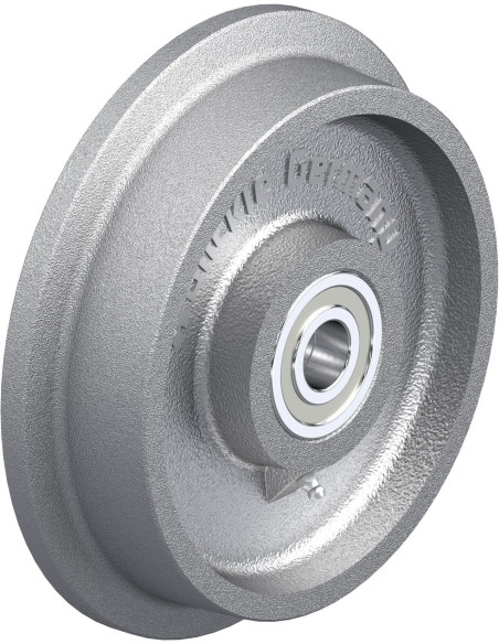 SPK 200K ratas su flanšu, 200 mm diametras, metalas