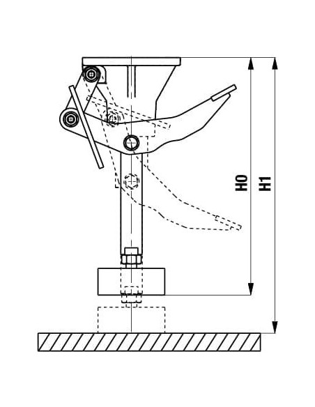 WH 160 kėlimo atrama transporto priemonėms