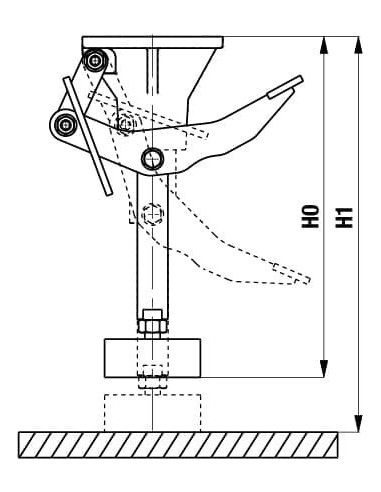 WH 200 kėlimo atrama transporto priemonėms