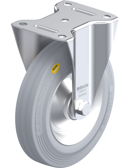 B-RD 202R-VLI fiksuotas ratukas dengtas guma