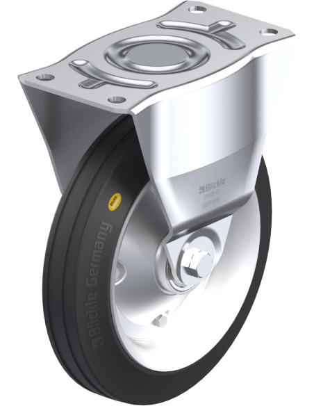 B-RD 250K fiksuotas ratukas dengtas guma