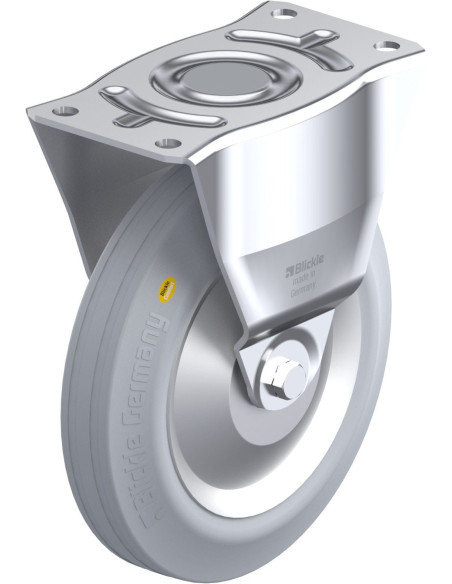 B-RD 252R-VLI-FA fiksuotas ratukas dengtas guma