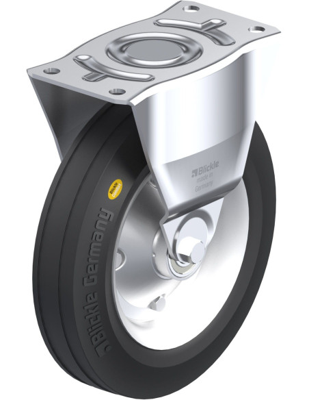 B-RD 280K fiksuotas ratukas dengtas guma