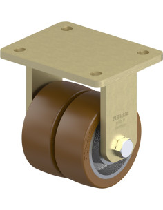 BSD-GB 100K poliuretano ratukas, 100 mm, dvigubas fiksuotas