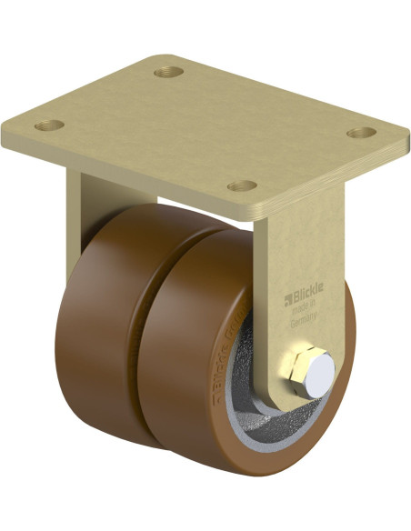 BSD-GB 100K poliuretano ratukas, 100 mm, dvigubas fiksuotas