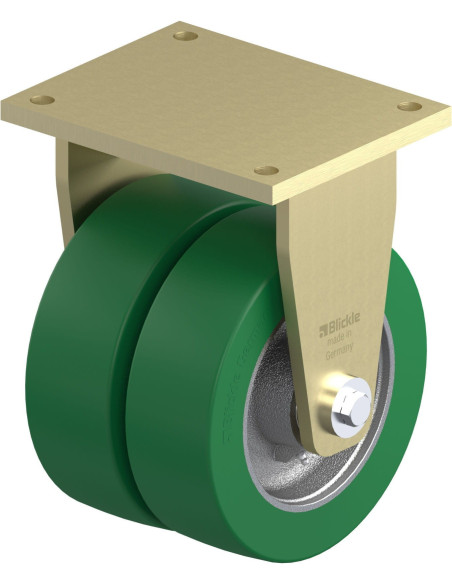 BSD-GST 252K poliuretano ratukas, dvigubas fiksuotas, 250 mm