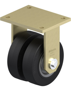 BSD-SE 160K-35 dvigubas fiksuotas ratukas dengtas guma