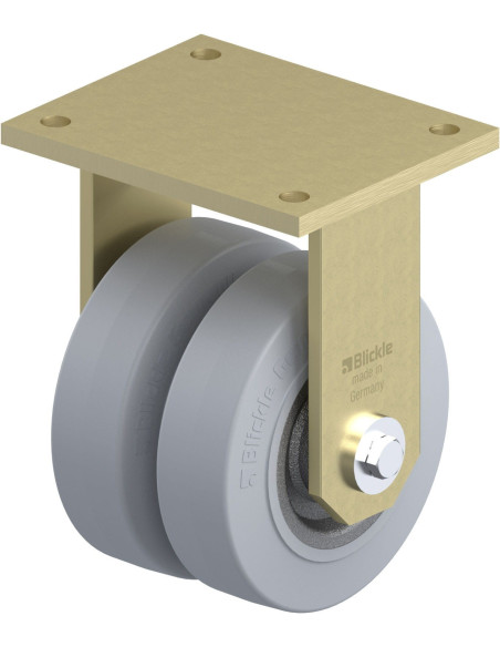 BSD-SE 160K-35-SG dvigubas fiksuotas ratukas dengtas guma