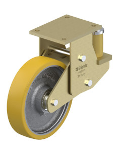 BSFE-GTH 250K poliuretano spyruoklinis fiksuotas ratukas